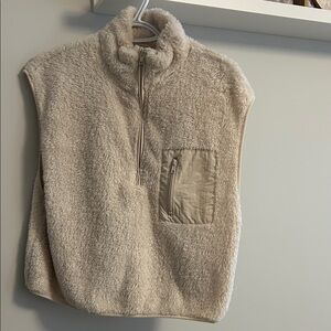 H&M Cream Fleece Vest